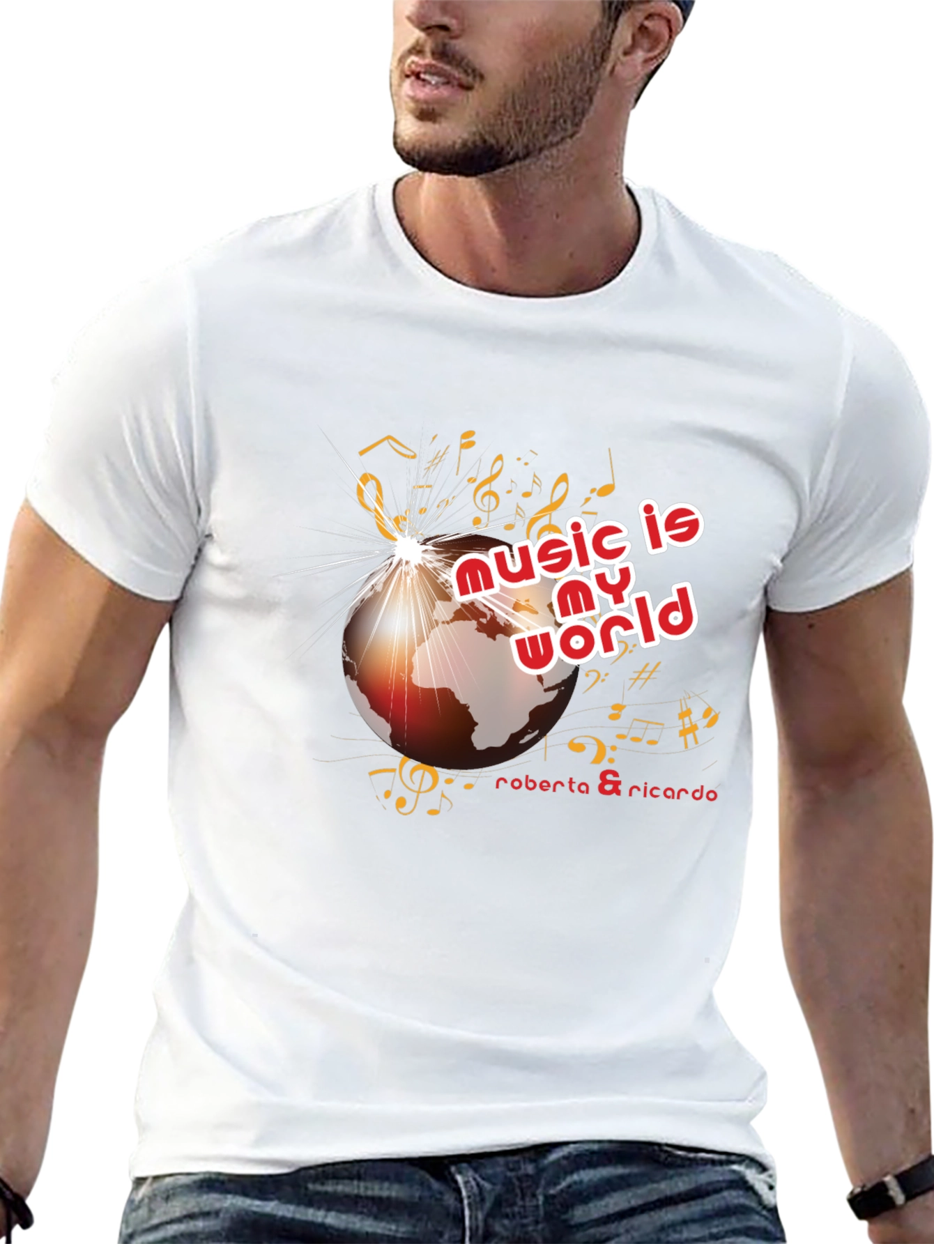 Music is My World Black Graphic Tee