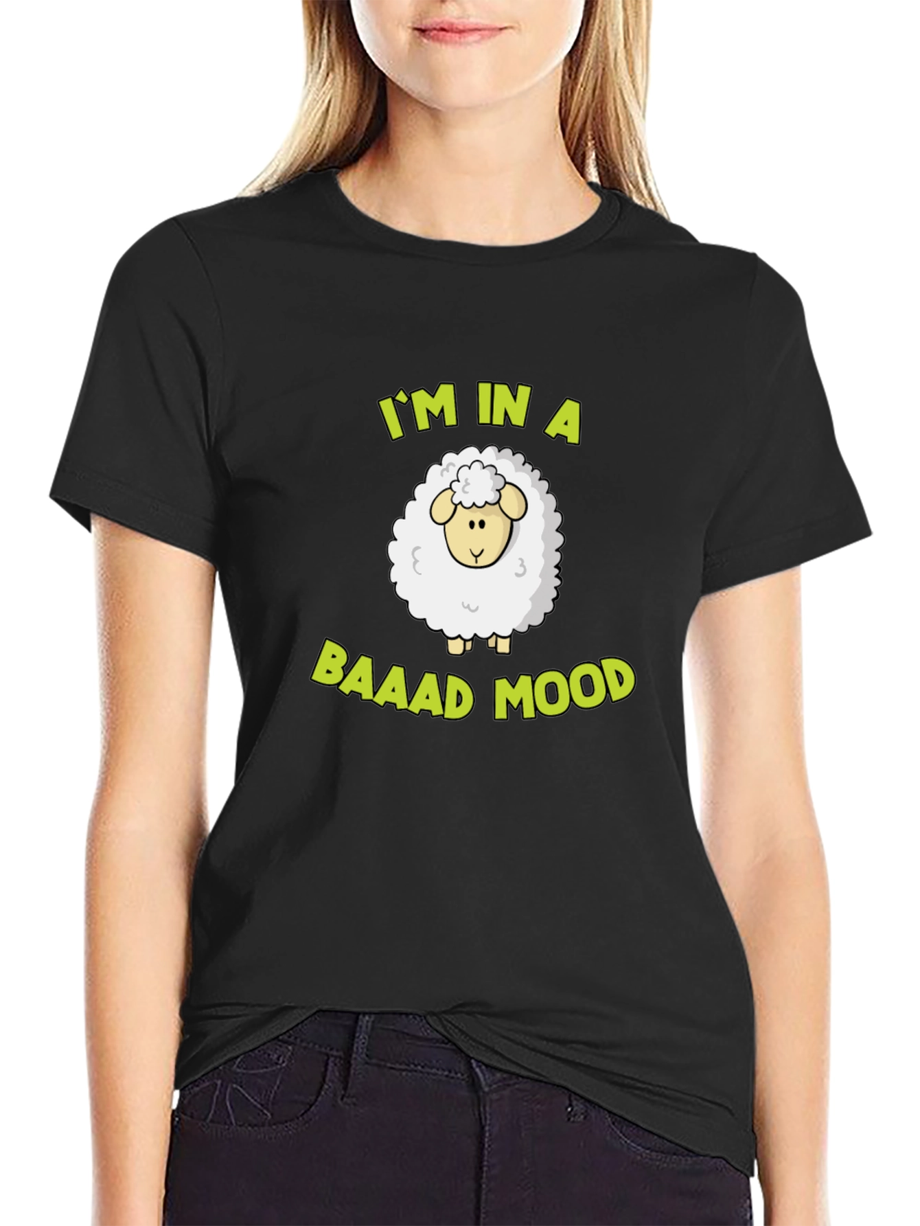 Baaad Mood Sheep T-Shirt - Funny Graphic Tee