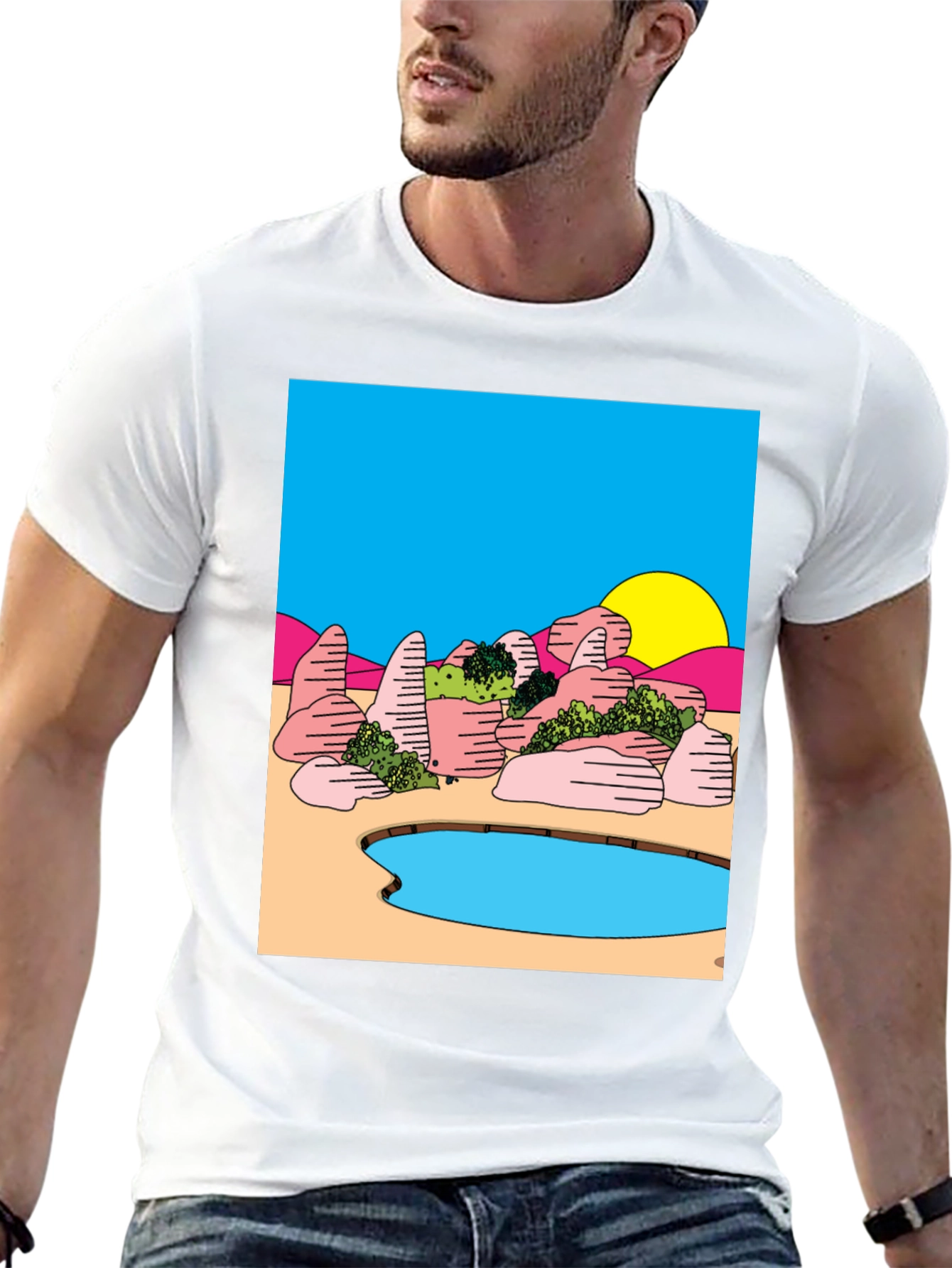 Surreal Landscape Graphic Tee