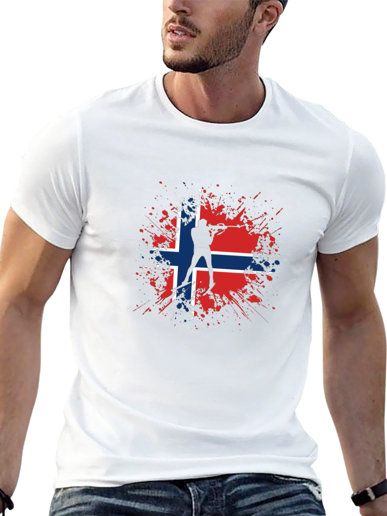 Norway Biathlon T-Shirt - Nordic Skiing Tee