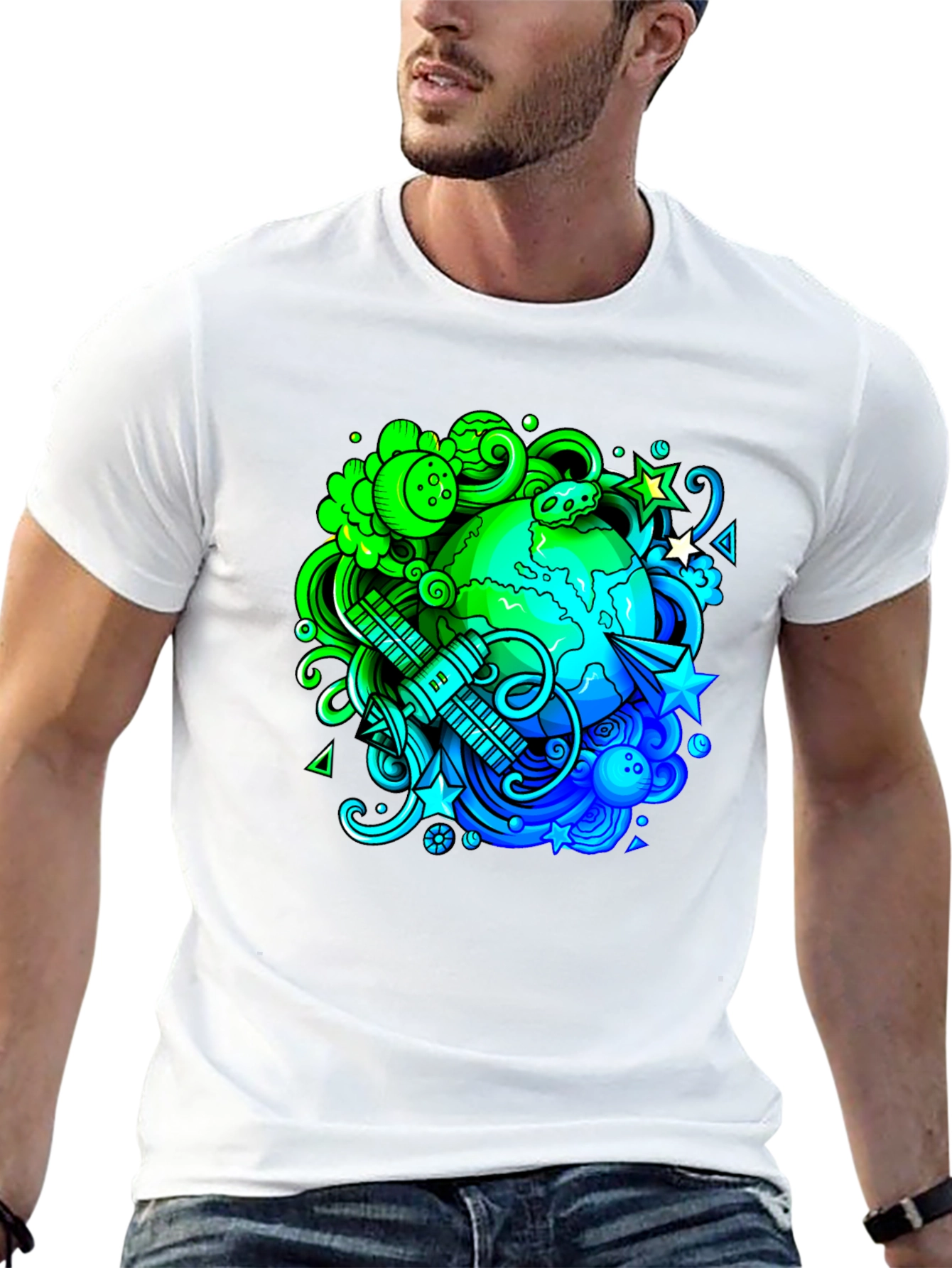 Eco Earth Graphic Black T-Shirt