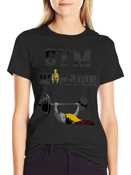 Gym Warrior T-Shirt: Weightlifting Spartan Design