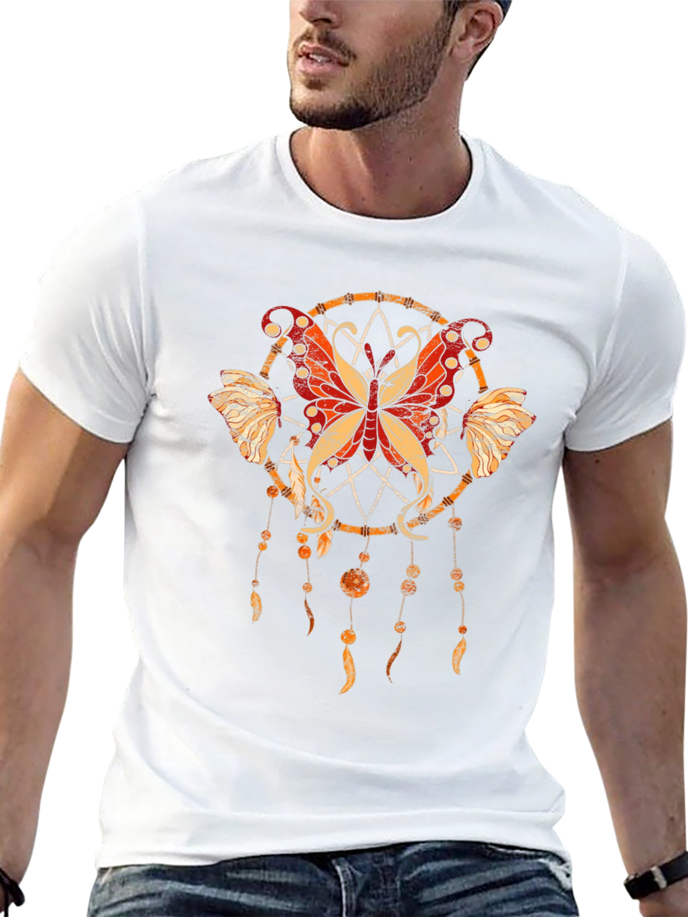 Butterfly Dreamcatcher Graphic T-Shirt