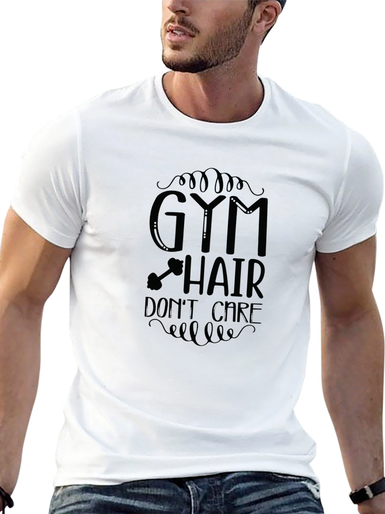 Gym Hair Dont Care Graphic Tee
