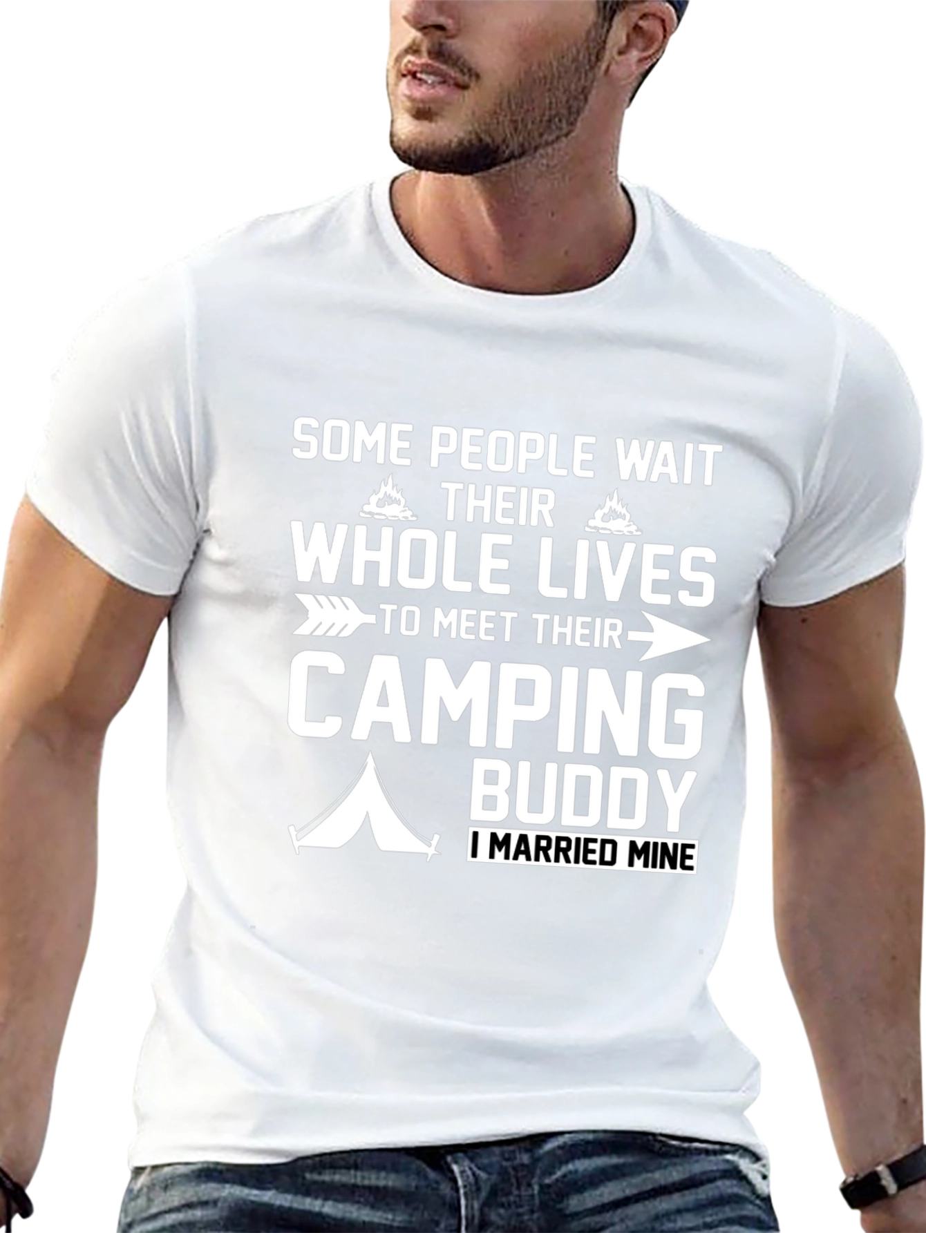 Camping Buddy T-Shirt - Married My Camping Partner!