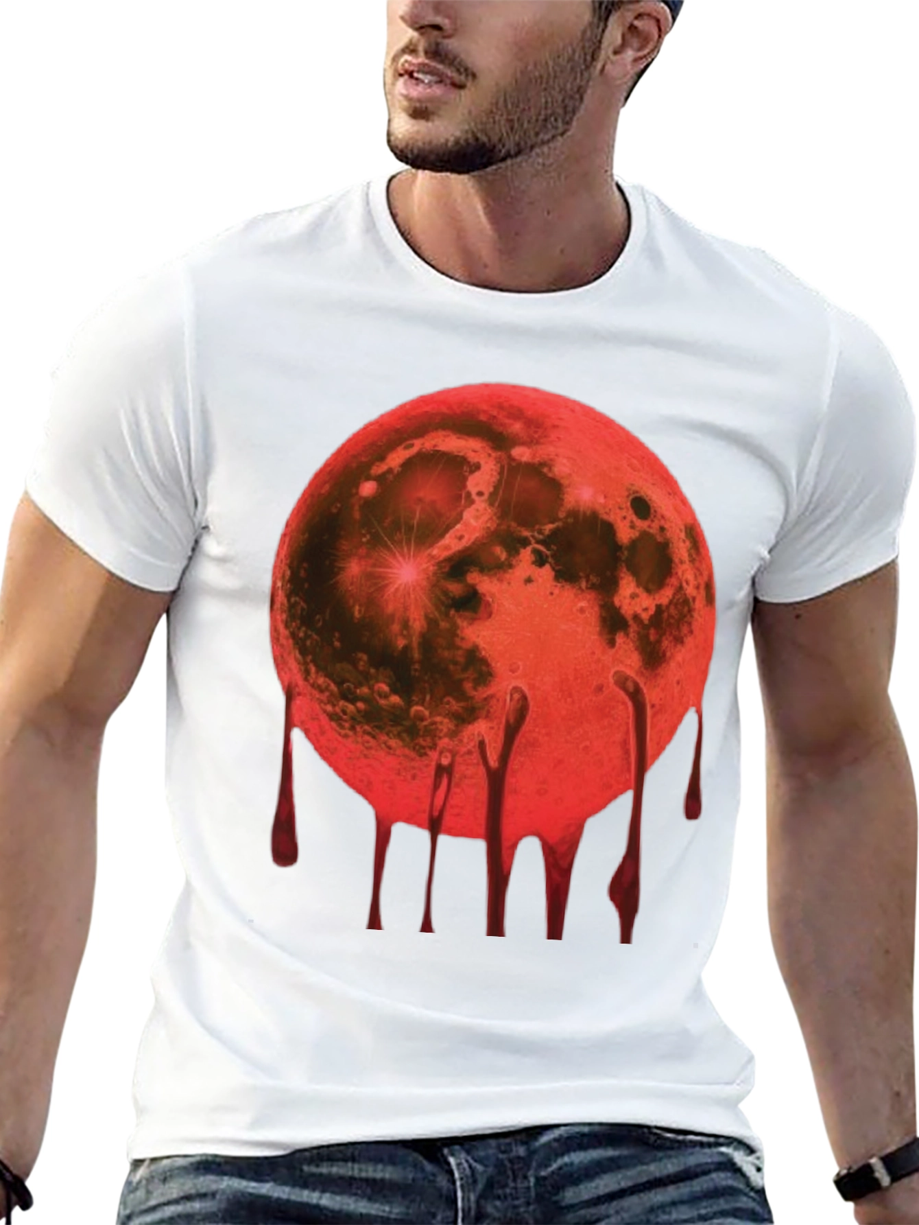 Blood Moon Graphic Tee - Mens Black T-Shirt