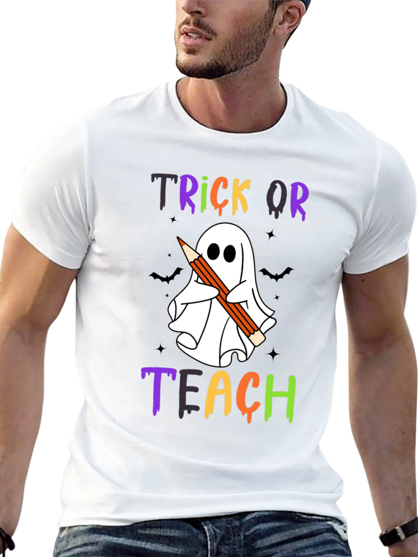 Trick or Teach Ghost T-Shirt