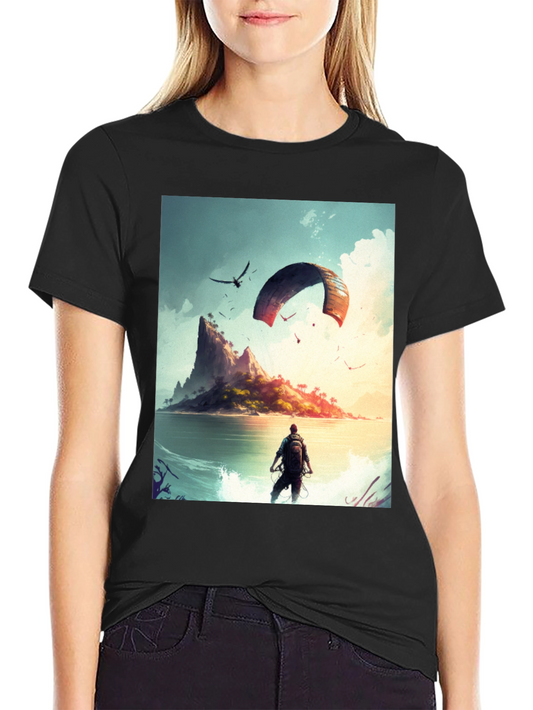 Island Adventure Graphic Tee - Black