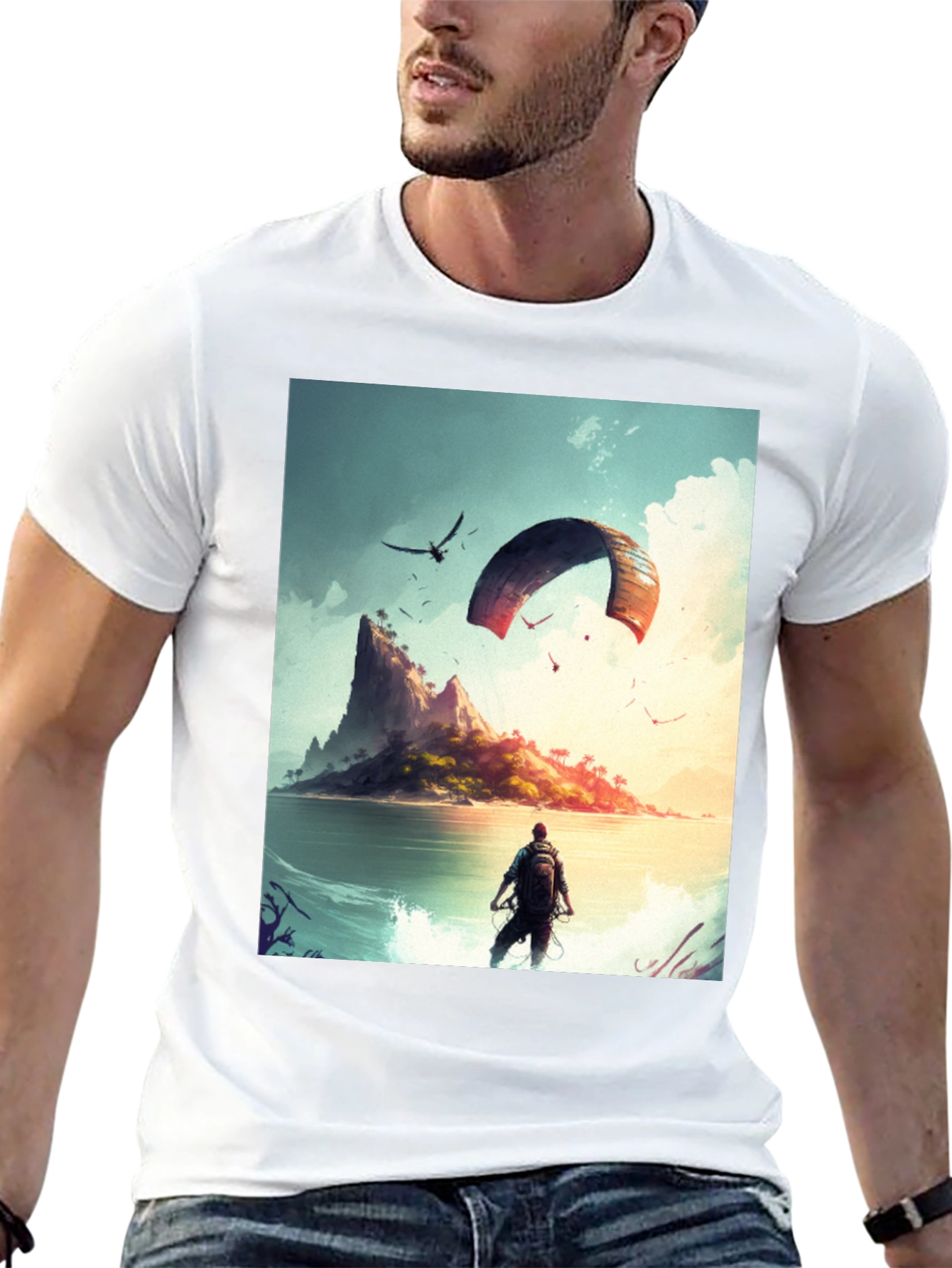 Island Adventure Graphic Tee - Black