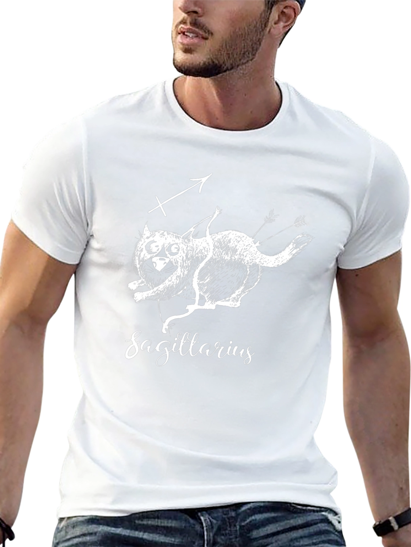 Sagittarius Zodiac Black T-Shirt