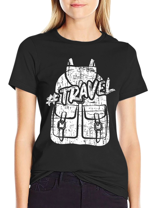 Travel Backpack Graphic Tee - Adventure Ready