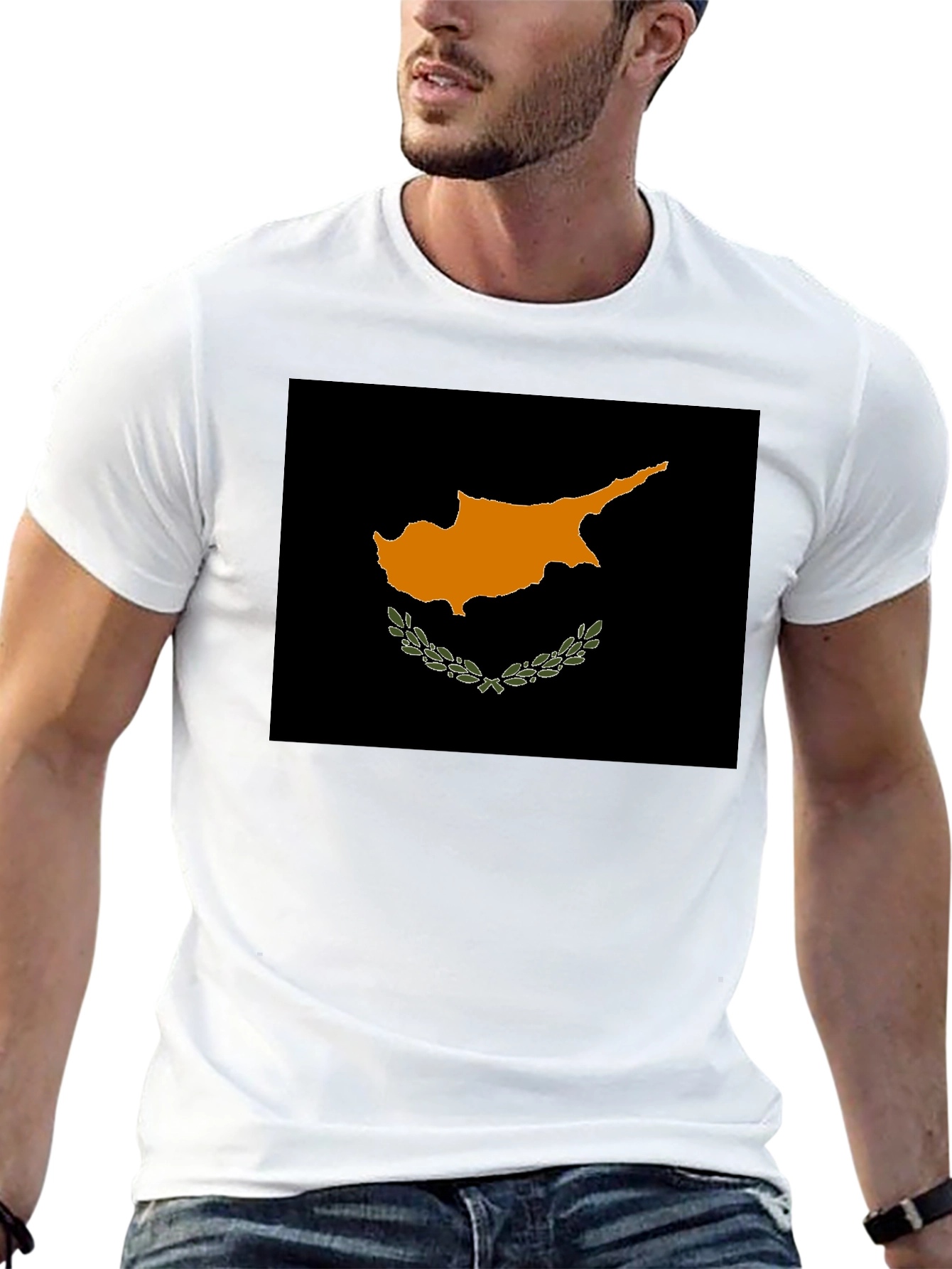 Cyprus Flag T-Shirt - Black Graphic Tee