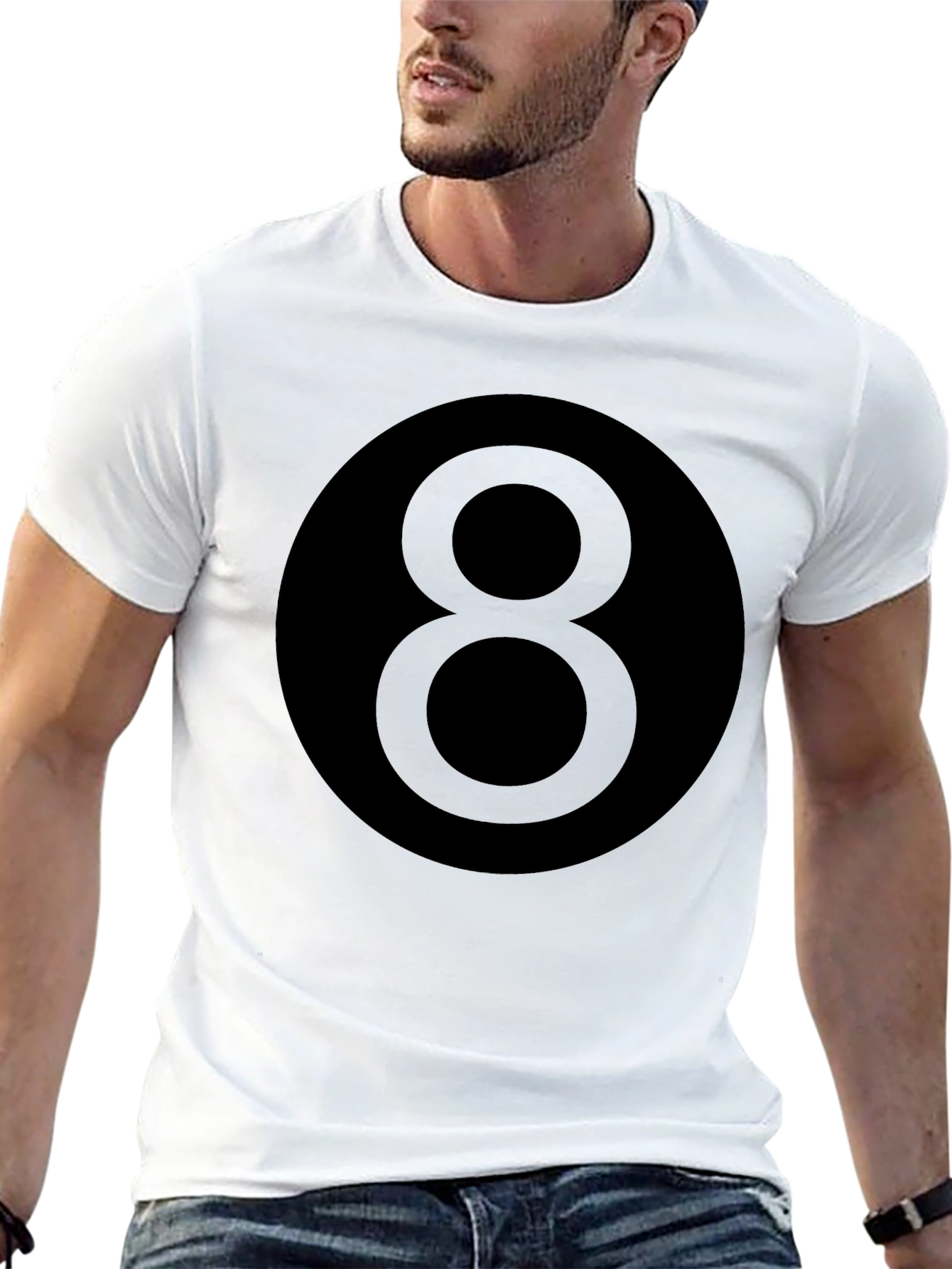 8 Ball Graphic Tee - Black