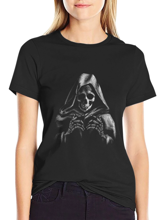 Grim Reaper Graphic Print Tee