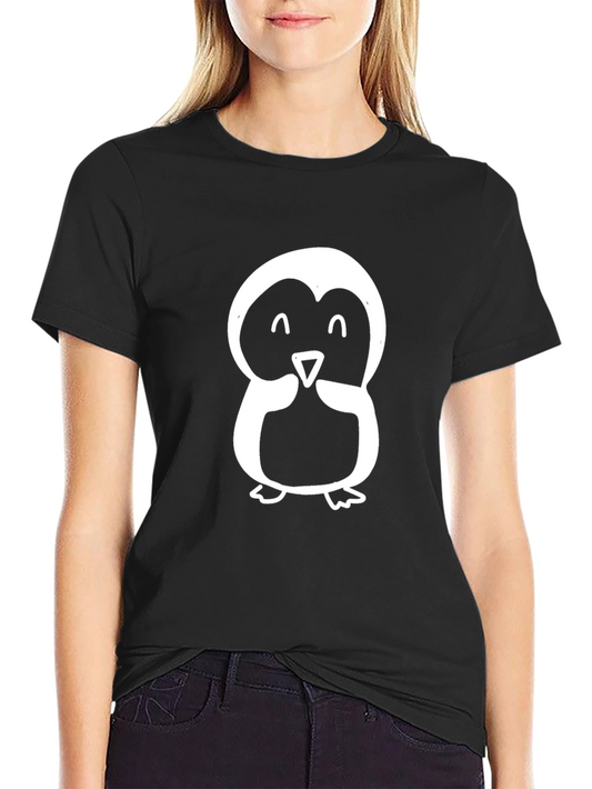 Penguin Graphic Tee - Unisex Black T-Shirt