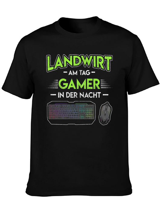 Landwirt Gamer T-Shirt - Day Farmer Night Gamer Tee