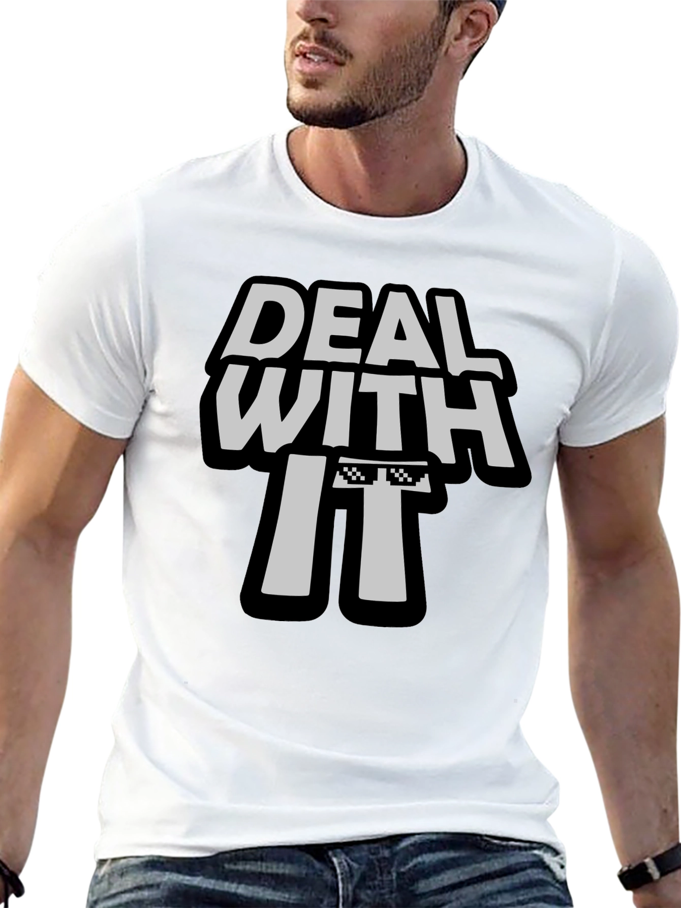 Deal With It T-Shirt - Cool Graphic Tee