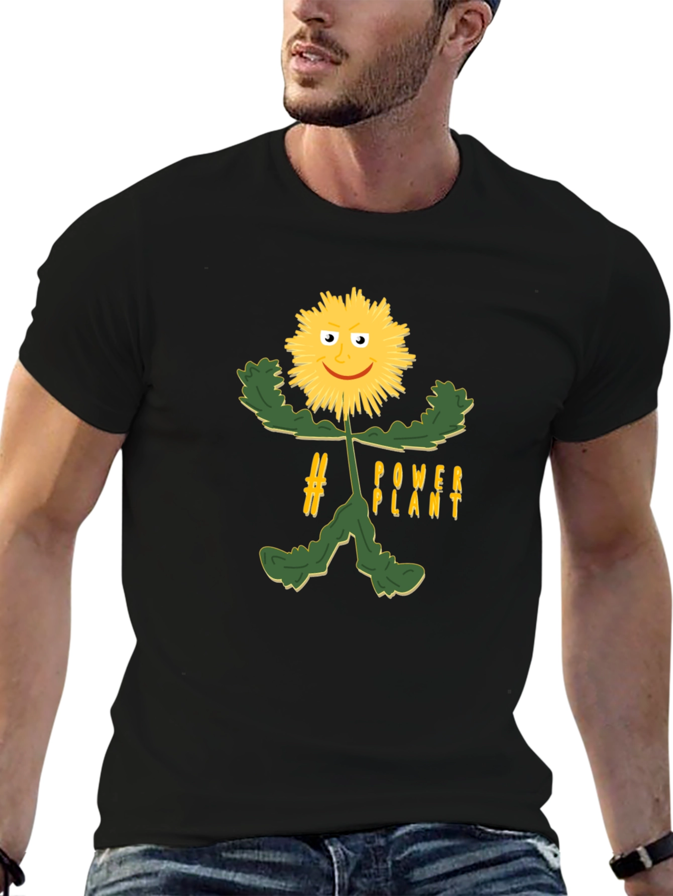 Power Plant Graphic Tee - Black Unisex T-Shirt