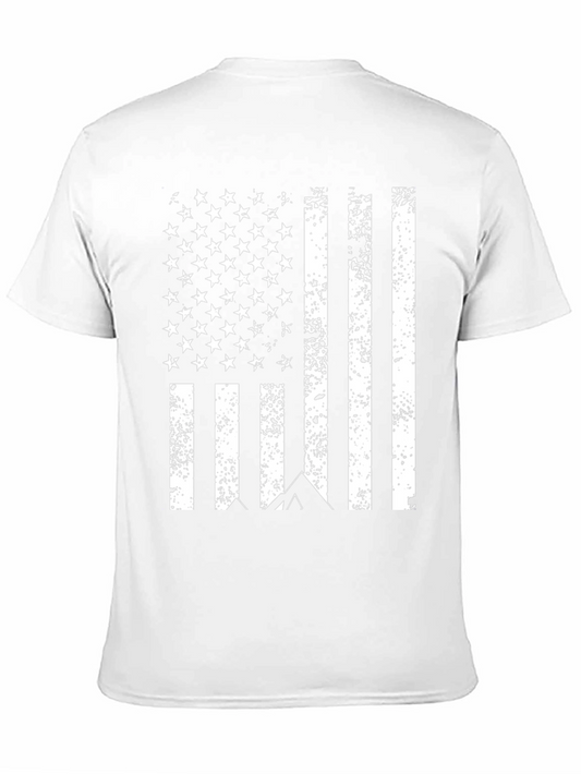 Patriotic Mountain Flag Graphic Tee