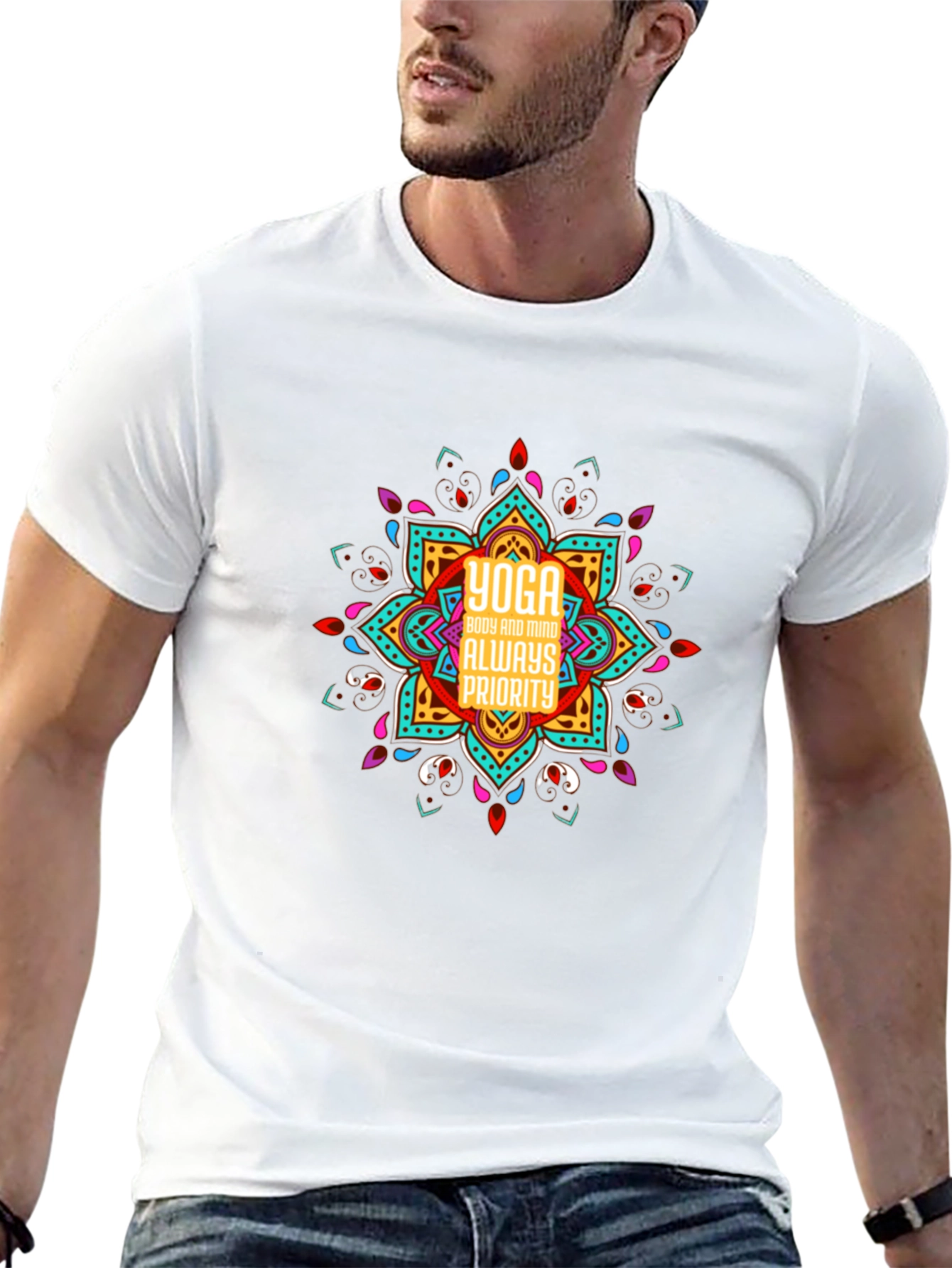 Yoga Body and Mind T-Shirt - Black