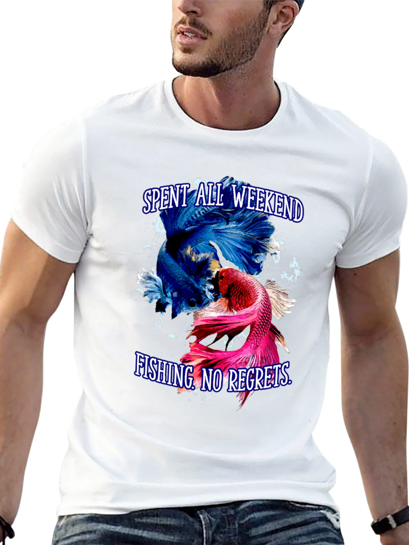 Fishing Weekend T-Shirt - No Regrets