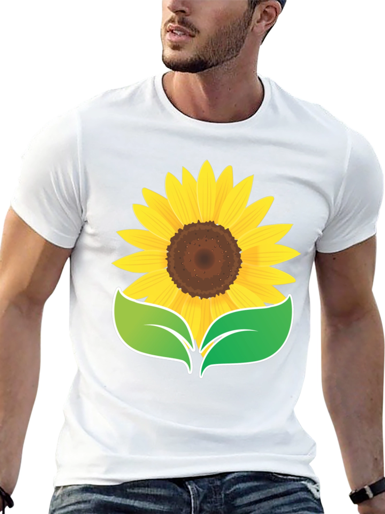 Sunflower Graphic Black T-Shirt