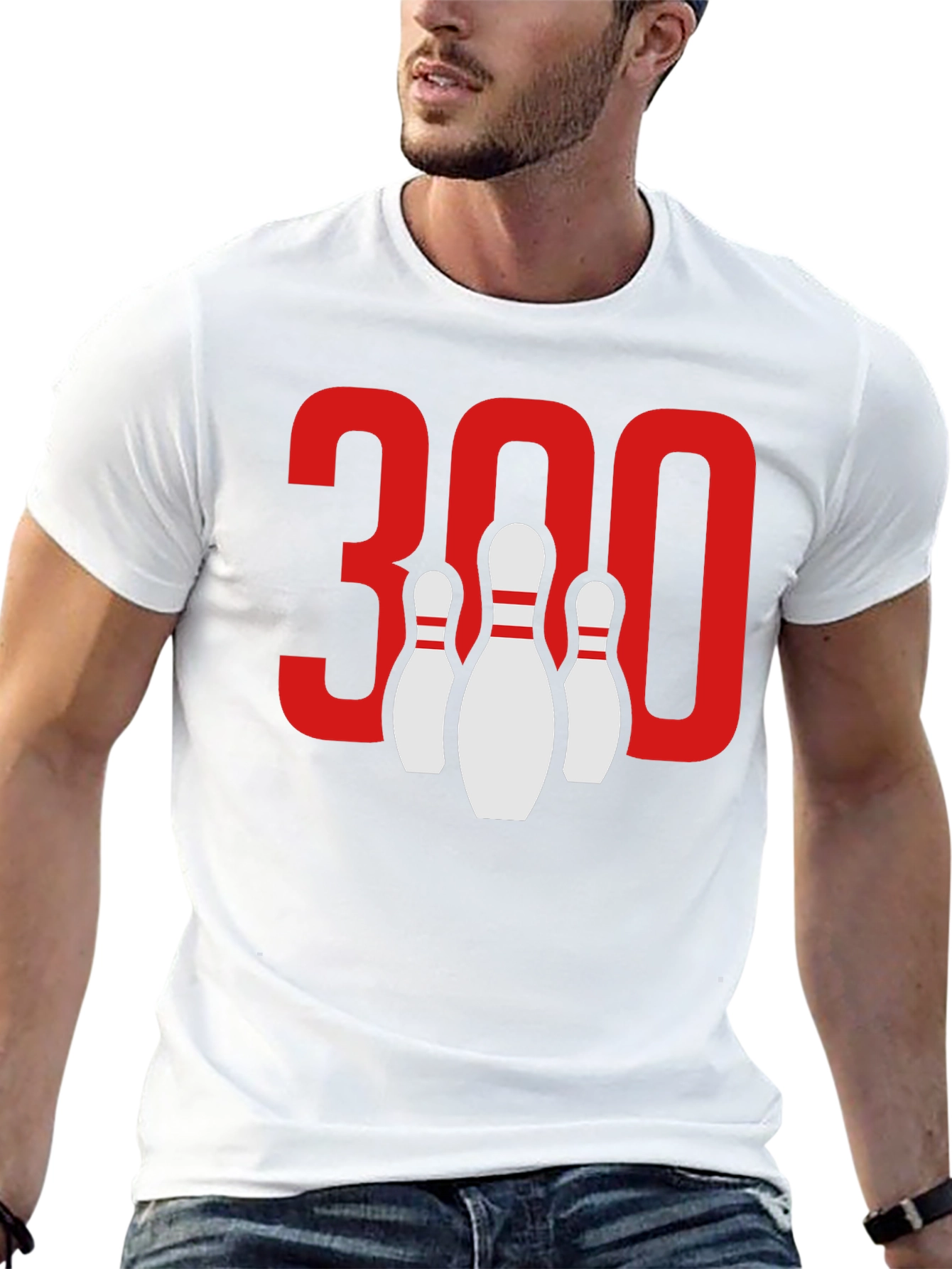 Bowling 300 Score Black T-Shirt