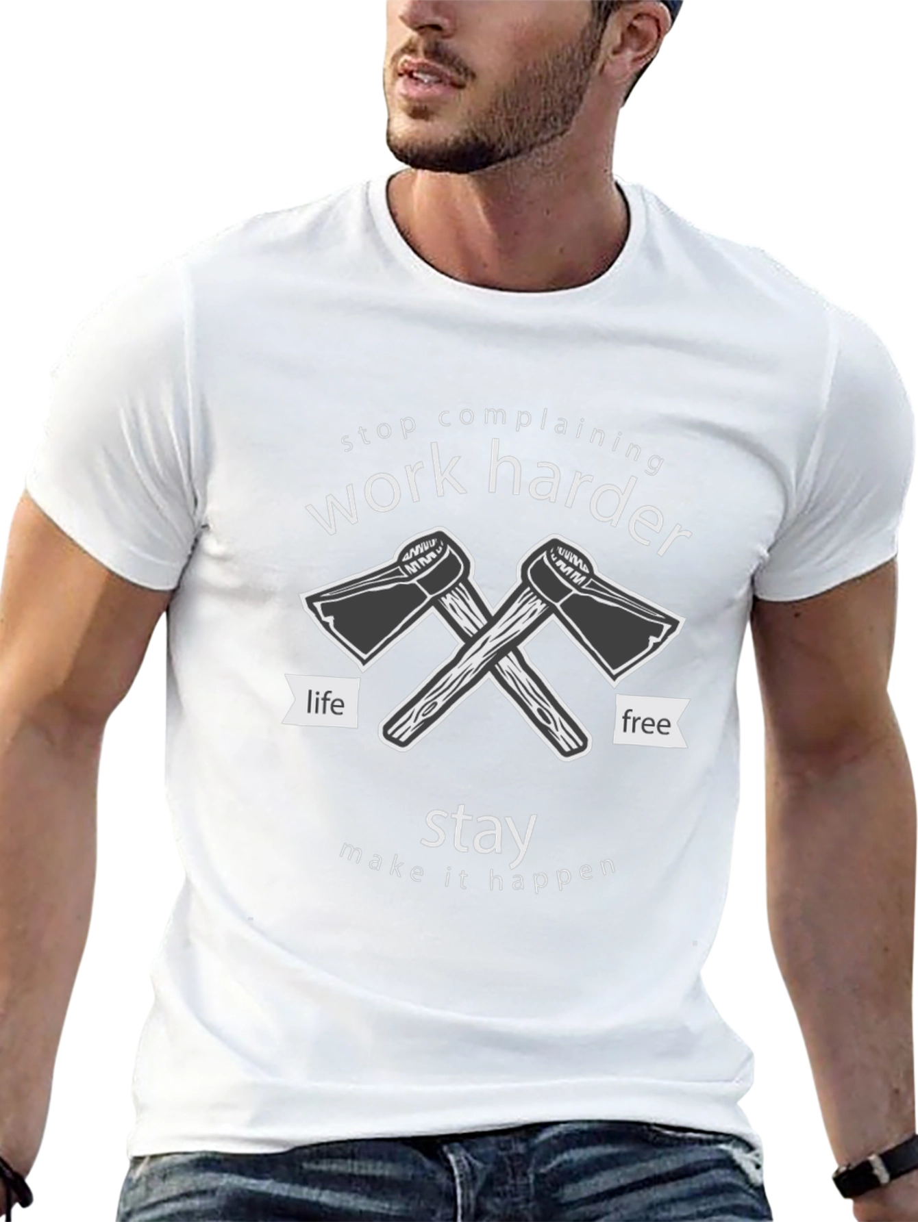 Work Harder Graphic Tee - Stay Motivated