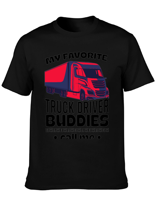 Truck Driver Buddies Graphic T-Shirt