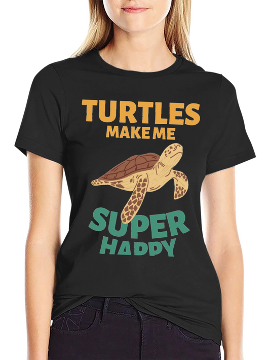 Turtles Make Me Super Happy Graphic Tee
