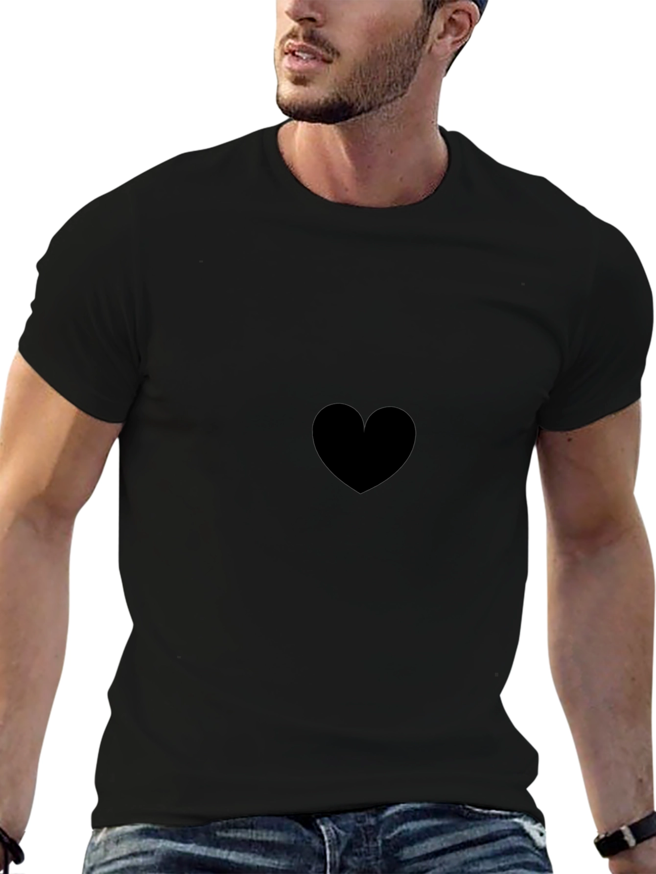 Black Heart Tee - Classic Comfort Fit