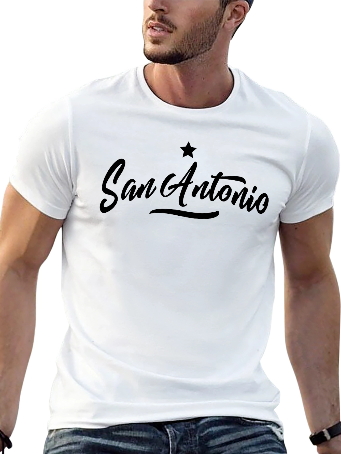 San Antonio Black Graphic Tee