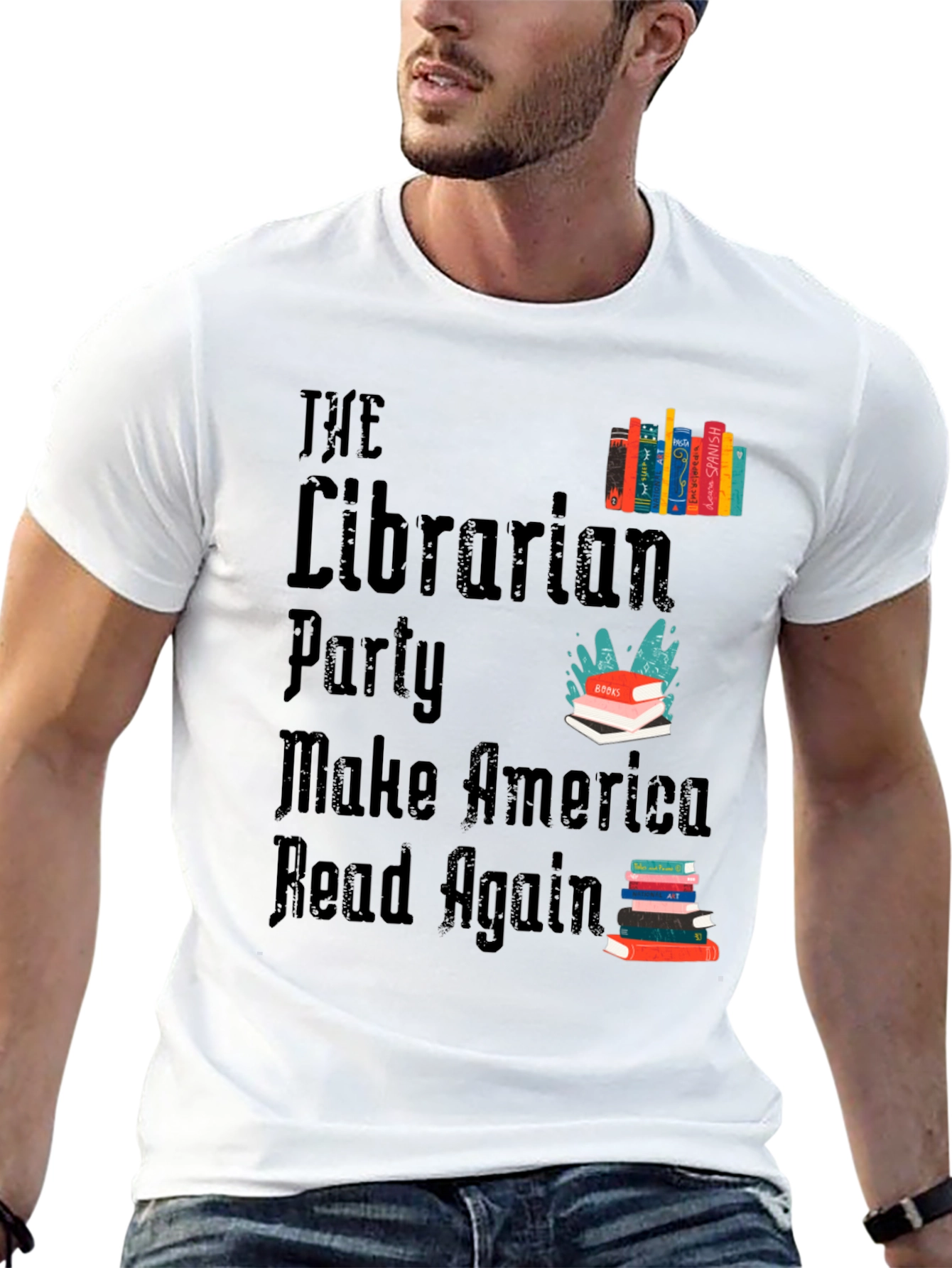 The Librarian Party T-Shirt - Make America Read Again