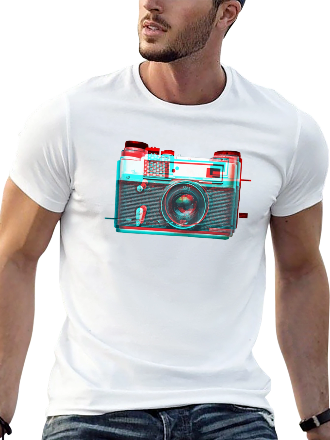 Retro Camera Graphic Tee - Classic Cool