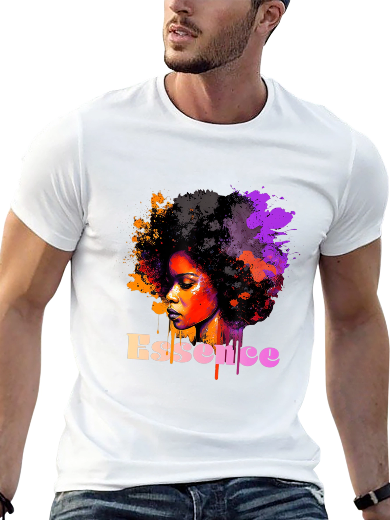 Essence Afro Art Graphic T-Shirt