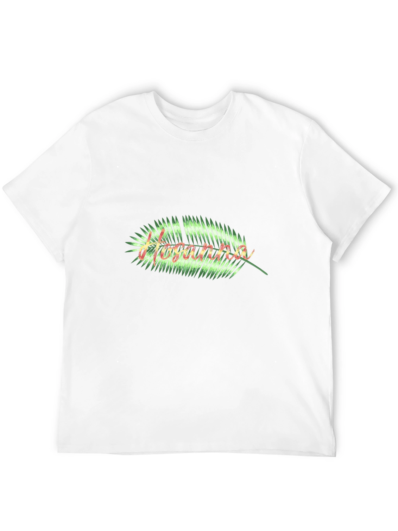 Hosanna Palm Leaf Graphic Tee - Black Casual Shirt