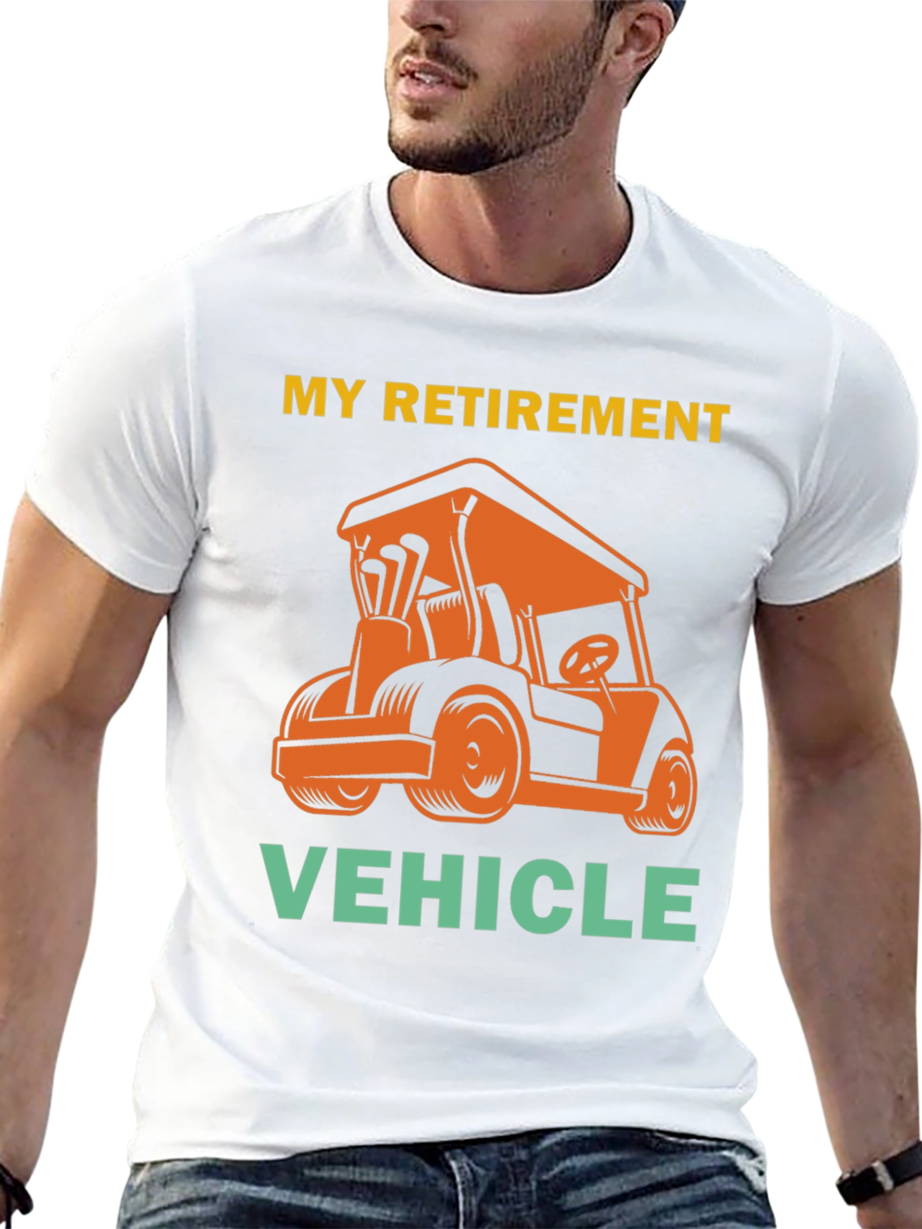 Retirement Vehicle Golf Cart T-Shirt