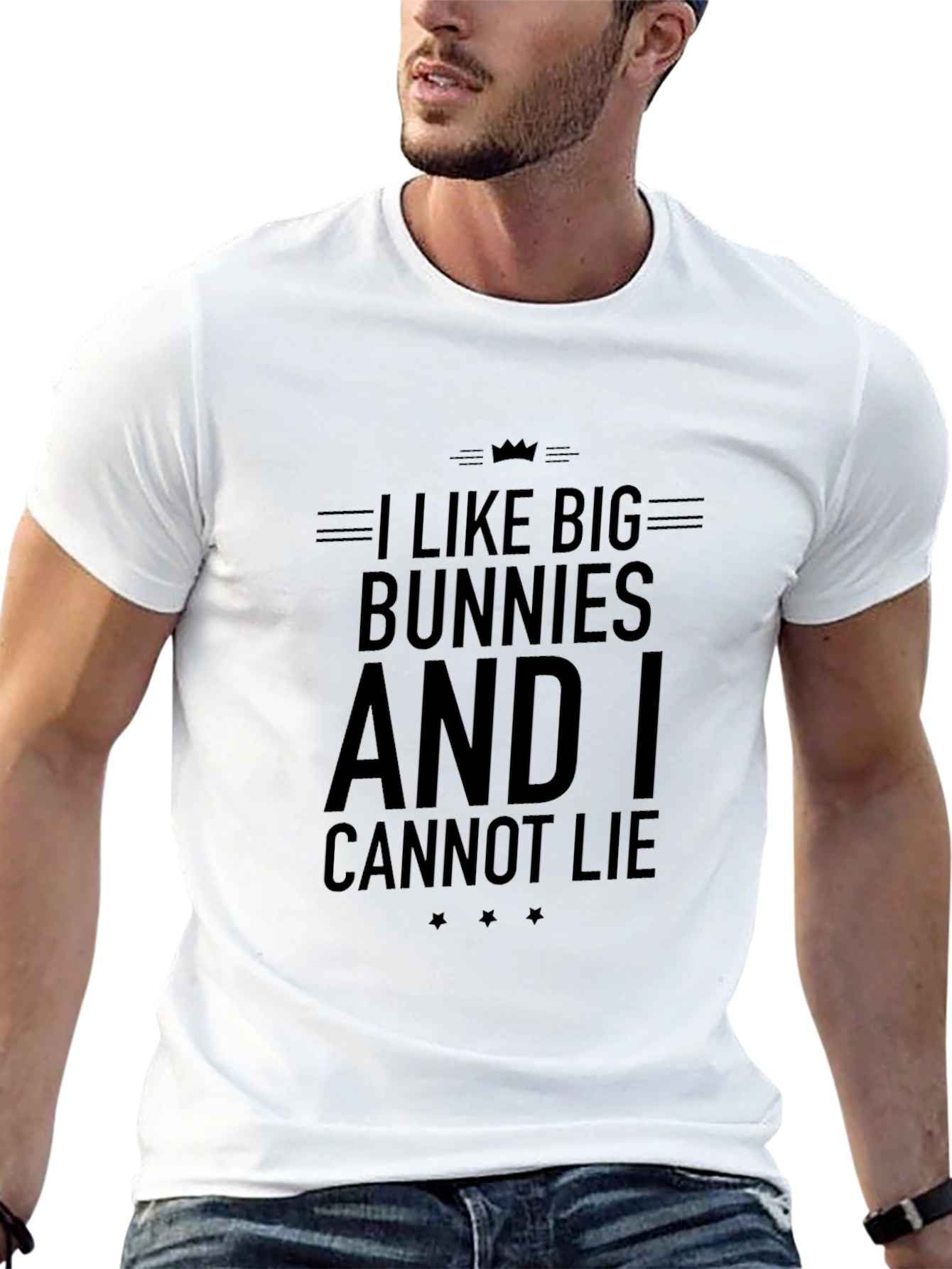 I Like Big Bunnies Funny Graphic T-Shirt