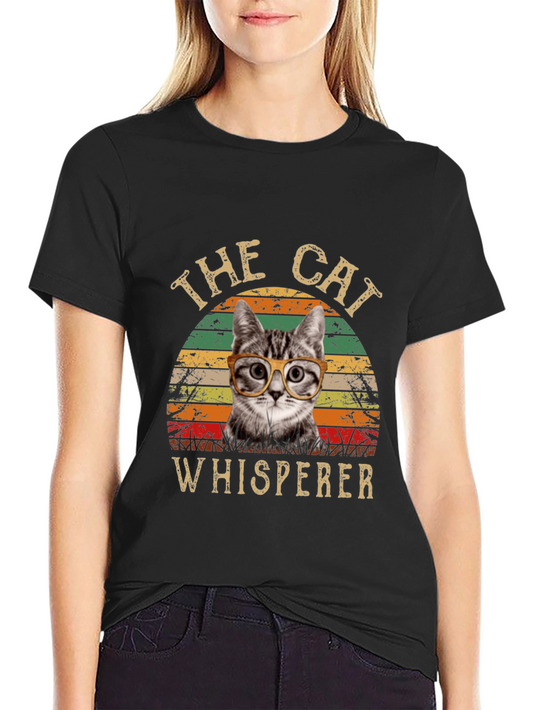 The Cat Whisperer T-Shirt - Cool Cat Design
