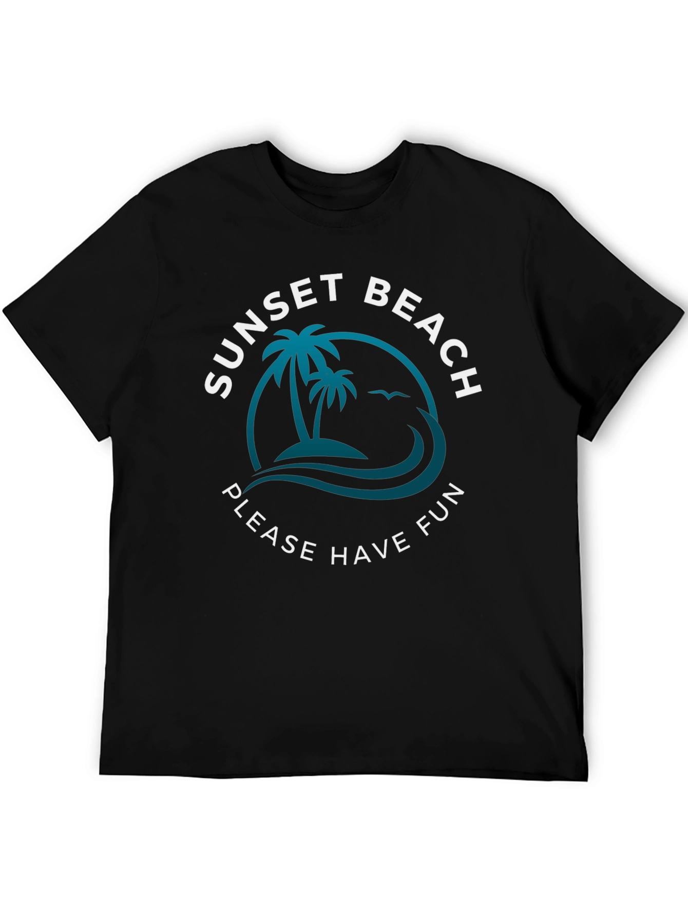 Sunset Beach Fun Graphic Tee