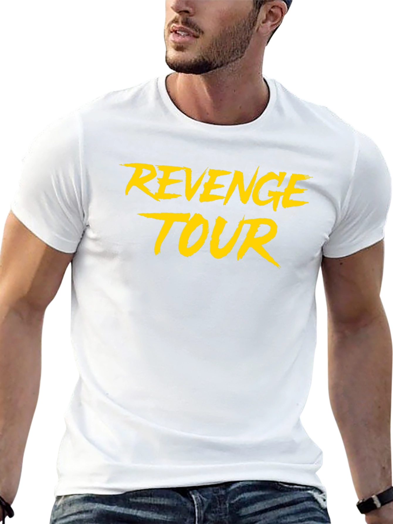 Revenge Tour Graphic Tee - Black Cotton T-Shirt