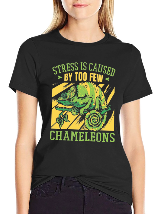 Funny Chameleon Graphic Tee - Stress Relief T-Shirt