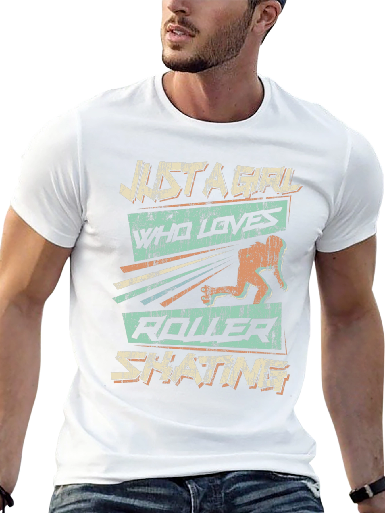 Just A Girl Who Loves Roller Skating T-Shirt