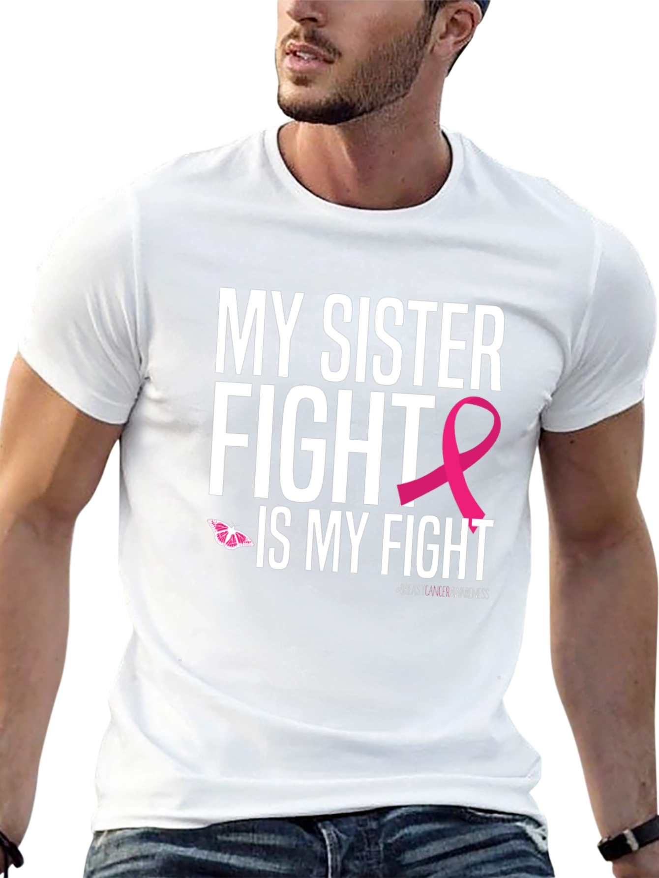 My Sister Fight Breast Cancer Awareness T-Shirt