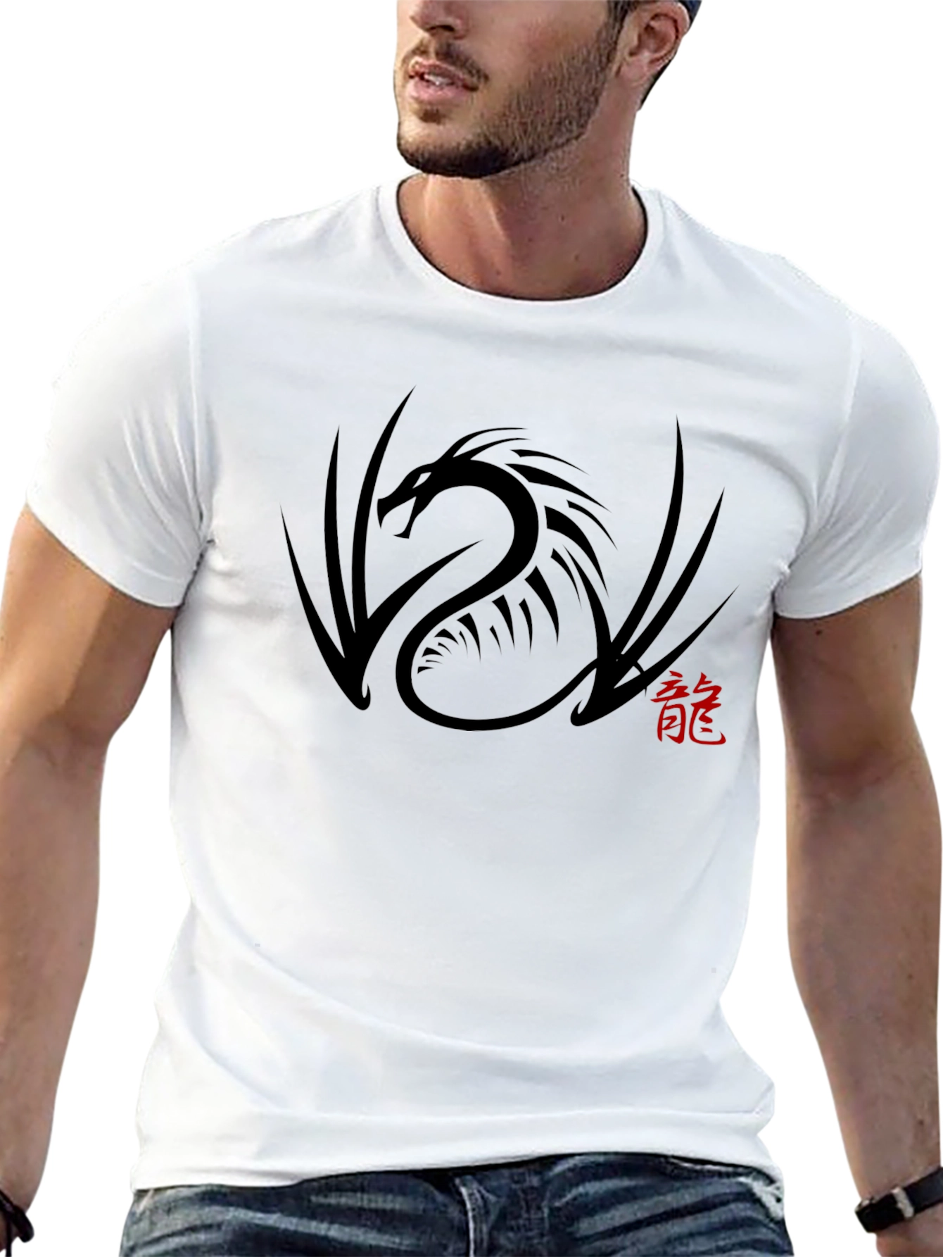 Dragon Graphic Tee - Mens Black T-Shirt