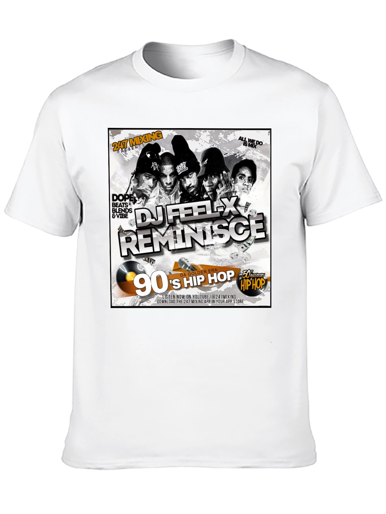 DJ Feel-X T-Shirt - 90s Hip Hop Music Tee