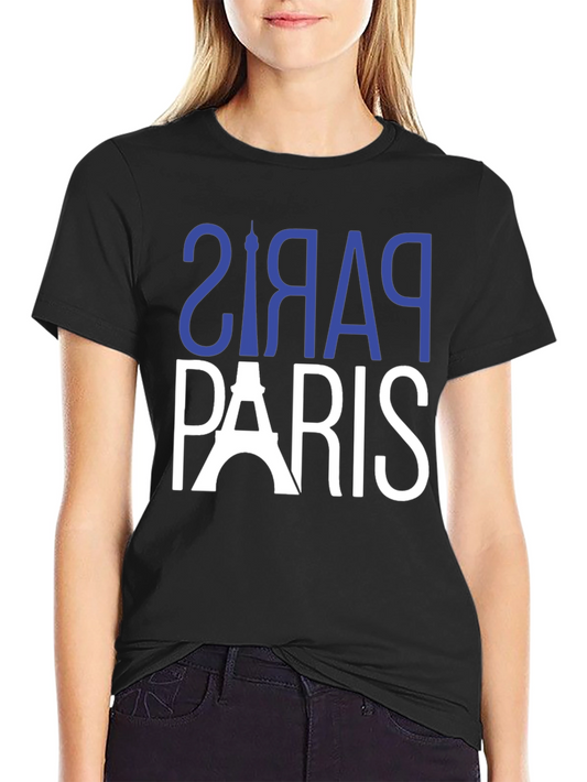 Paris Graphic Tee - Black Cotton T-Shirt