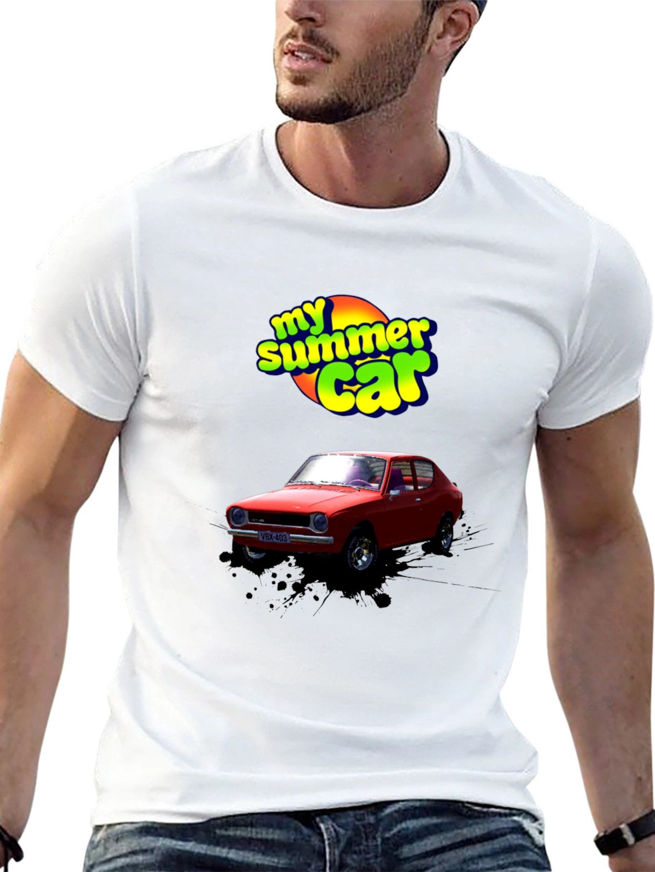 My Summer Car Graphic T-Shirt - Black