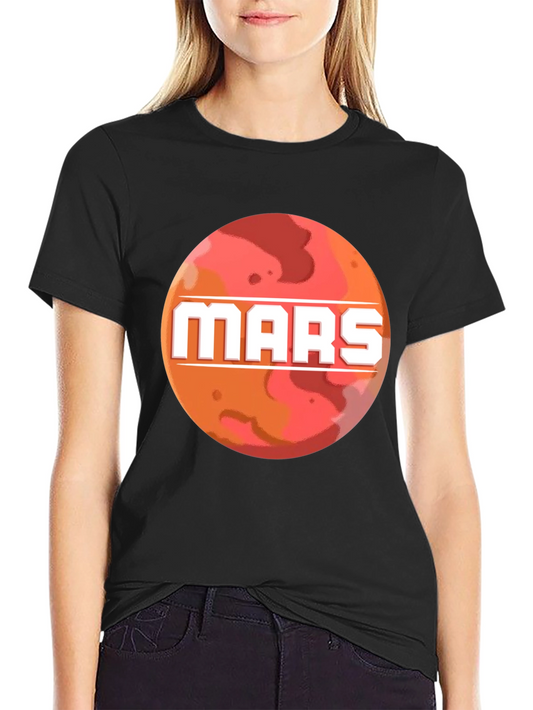 Mars Planet Graphic T-Shirt - Space Exploration Tee