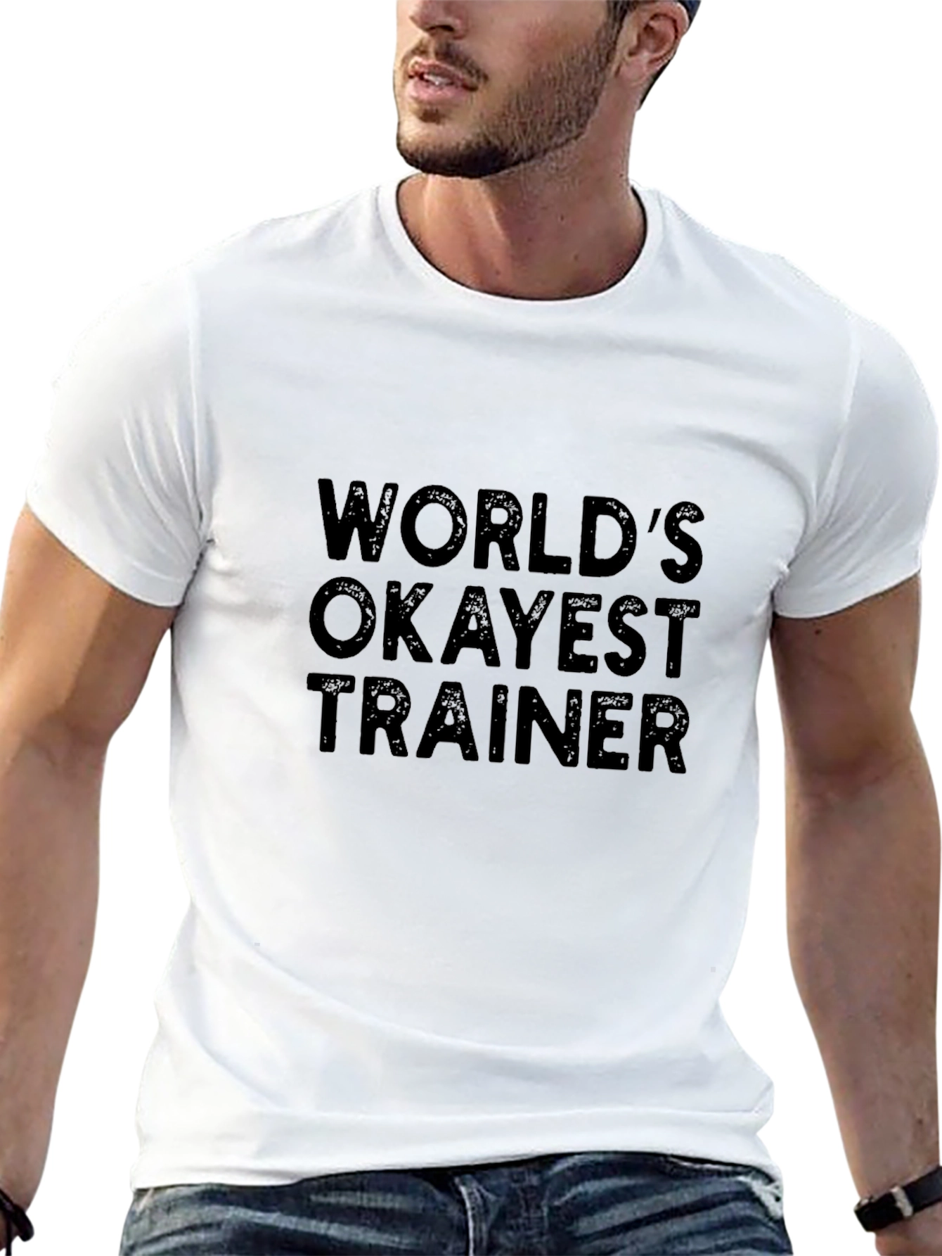 Worlds Okayest Trainer Black T-Shirt